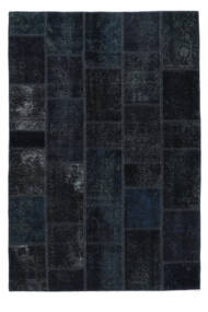  Patchwork - Persien/Iran Matto 141X203 Moderni Käsinsolmittu Musta (Villa, )