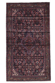  Hamadan Matto 107X185 Itämainen Käsinsolmittu Musta/Tummanpunainen (Villa, Persia/Iran)