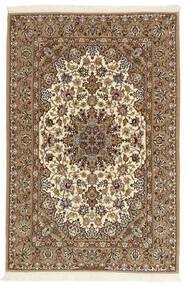  107X161 Isfahan Silkkiloimi Matot Matto Ruskea/Musta Persia/Iran 