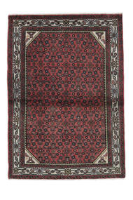 Persialainen Hamadan Matot Matto 106X151 Musta/Tummanpunainen (Villa, Persia/Iran)