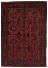  Afghan Khal Mohammadi Matto 240X340 Itämainen Käsinsolmittu Musta/Tummanpunainen (Villa, Afganistan)