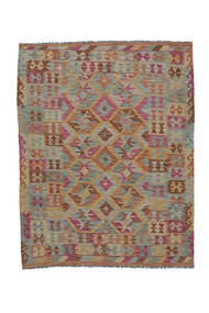  Itämainen Kelim Afghan Old Style Matot Matto 161X204 Ruskea/Tummanpunainen (Villa, Afganistan)