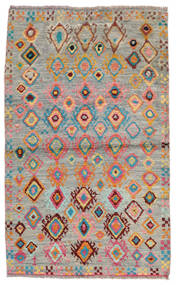  Moroccan Berber - Afghanistan Matto 84X135 Moderni Käsinsolmittu Tummanharmaa/Tummanruskea (Villa, Afganistan)