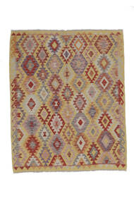  Itämainen Kelim Afghan Old Style Matot Matto 152X193 Ruskea/Tummanpunainen (Villa, Afganistan)