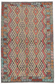  Kelim Afghan Old Style Matot 198X303 Ruskea/Oranssi 