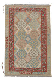  Kelim Afghan Old Style Matto 118X179 Itämainen Käsinkudottu Ruskea/Tummanpunainen (Villa, )
