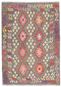  Kelim Afghan Old Style Matto 129X180 Itämainen Käsinkudottu Tummanharmaa/Tummanruskea (Villa, Afganistan)