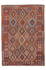  Kelim Afghan Old Style Matto 169X231 Itämainen Käsinkudottu Tummanruskea (Villa, Afganistan)