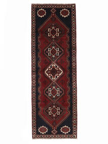  Persialainen Ghashghai Matot Matto 102X303 Käytävämatto Musta/Tummanpunainen (Villa, Persia/Iran)