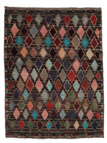  Moroccan Berber - Afghanistan Matto 162X209 Moderni Käsinsolmittu Musta/Tummanruskea (Villa, Afganistan)