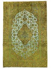  Colored Vintage - Persien/Iran Matto 228X337 Moderni Käsinsolmittu Tummankeltainen/Vihreä (Villa, )