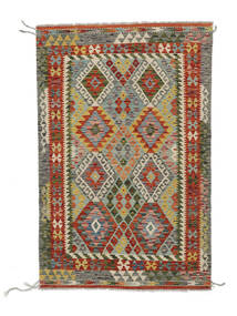  Itämainen Kelim Afghan Old Style Matot Matto 113X173 Tummanpunainen/Vihreä (Villa, Afganistan)