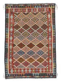 Kelim Afghan Old Style Matot Matto 193X290 Tummanpunainen/Ruskea (Villa, Afganistan)