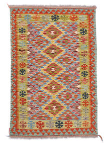  Kelim Afghan Old Style Matto 98X150 Itämainen Käsinkudottu Ruskea/Oranssi (Villa, )