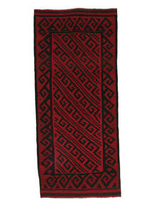  Afghan Vintage Kelim Matot 170X382 Musta/Tummanpunainen 