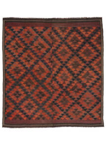  Afghan Vintage Kelim Matto 290X322 Itämainen Käsinkudottu Musta/Valkoinen/Creme Isot (Villa, Afganistan)