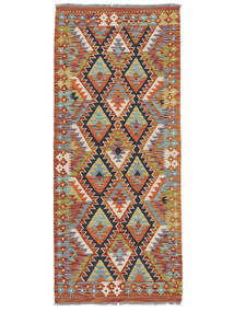  Kelim Afghan Old Style Matto 81X190 Itämainen Käsinkudottu Käytävämatto Ruskea/Tummanpunainen (Villa, )