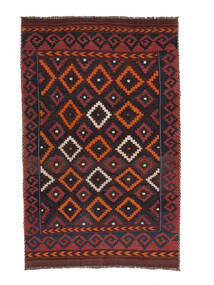 Afghan Vintage Kelim Matot Matto 178X282 Musta/Tummanpunainen (Villa, Afganistan)