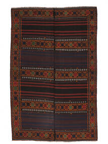  Afghan Vintage Kelim Matto 180X280 Itämainen Käsinkudottu Musta/Valkoinen/Creme (Villa, Afganistan)