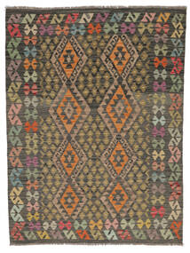  Kelim Afghan Old Style Matto 150X198 Itämainen Käsinkudottu Ruskea/Musta (Villa, )