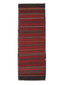  Afghan Vintage Kelim Matto 97X270 Itämainen Käsinkudottu Käytävämatto Musta/Tummanpunainen (Villa, Afganistan)