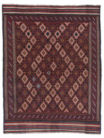  Afghan Vintage Kelim Matto 163X213 Itämainen Käsinkudottu Musta/Tummanpunainen (Villa, )
