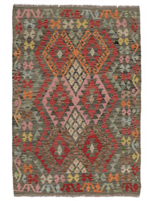  Kelim Afghan Old Style Matto 105X155 Itämainen Käsinkudottu Ruskea/Tummanpunainen (Villa, )