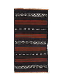  105X193 Afghan Vintage Kelim Matot Käsinkudottu Matto Musta/Tummanpunainen Afganistan 