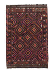 Afghan Vintage Kelim Matot Matto 143X216 Musta/Tummanpunainen (Villa, Afganistan)