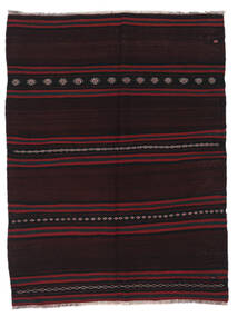  125X164 Afghan Vintage Kelim Matot Käsinkudottu Matto Musta/Tummanpunainen Afganistan 