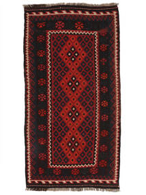 107X205 Afghan Vintage Kelim Matot Matto Itämainen Musta/Tummanpunainen (Villa, Afganistan)