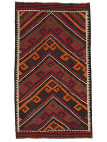  165X292 Afghan Vintage Kelim Matot Matto Musta/Tummanpunainen Afganistan 