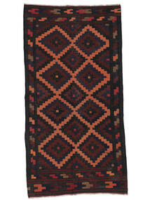  146X285 Afghan Vintage Kelim Matot Käsinkudottu Matto Musta/Tummanpunainen Afganistan 