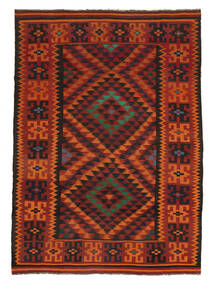  Afghan Vintage Kelim Matto 182X255 Itämainen Käsinkudottu Musta/Tummanpunainen (Villa, Afganistan)