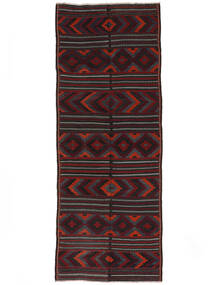  Itämainen Afghan Vintage Kelim Matot Matto 126X323 Käytävämatto Musta/Tummanpunainen (Villa, Afganistan)