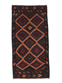 140X285 Afghan Vintage Kelim Matot Käytävämatto Matto Musta/Tummanpunainen Afganistan 