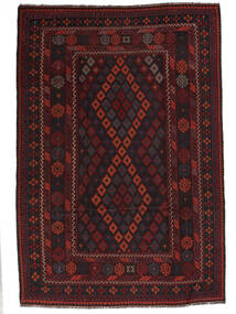  Afghan Vintage Kelim Matto 198X275 Itämainen Käsinkudottu Musta (Villa, Afganistan)