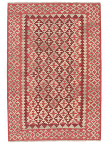  Kelim Fars Matto 205X298 Itämainen Käsinkudottu Tummanpunainen/Ruskea (Villa, Persia/Iran)
