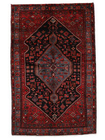  145X225 Hamadan Matot Matto Musta/Tummanpunainen Persia/Iran 