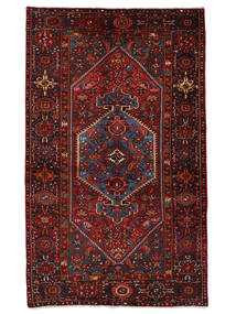  130X218 Hamadan Matot Käsinsolmittu Matto Musta/Tummanpunainen Persia/Iran 
