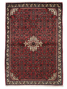  Persialainen Hosseinabad Matot 110X160 Musta/Tummanpunainen 