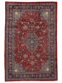  Itämainen Mahal Matot Matto 220X330 Musta/Tummanpunainen (Villa, Persia/Iran)