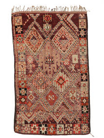  Berber Moroccan - Mid Atlas Vintage 196X326 Tummanpunainen/Ruskea 