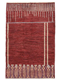  Moroccan Berber - Afghanistan Matto 118X182 Moderni Käsinsolmittu Tummanpunainen/Ruskea (Villa, )