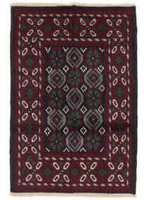  Persialainen Beluch Matot Matto 84X126 Musta/Tummanpunainen (Villa, Persia/Iran)