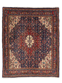  Persialainen Sarough Matot Matto 65X79 Musta/Tummanpunainen (Villa, Persia/Iran)