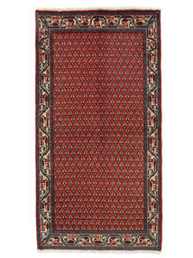  Itämainen Sarough Mir Matot Matto 64X122 Tummanpunainen/Musta (Villa, Persia/Iran)
