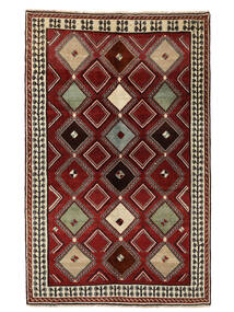 Ghashghai Matot Matto 161X255 Musta/Tummanpunainen (Villa, Persia/Iran)