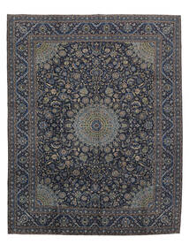  Persialainen Keshan Fine Matot Matto 305X388 Musta/Tummanharmaa Isot (Villa, Persia/Iran)