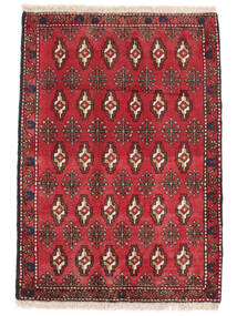  Persialainen Turkaman Matot Matto 62X88 Tummanpunainen/Musta (Villa, Persia/Iran)